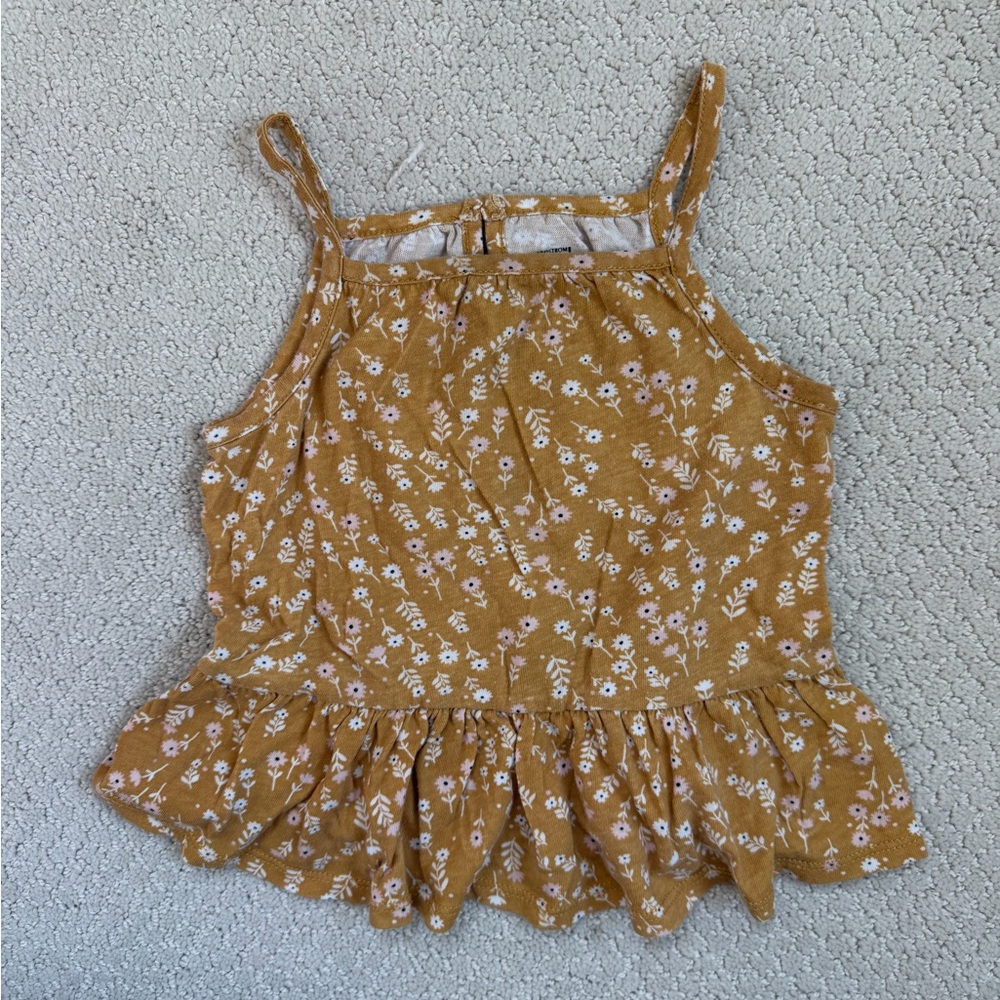 Nordstrom Mustard Floral Camisole
